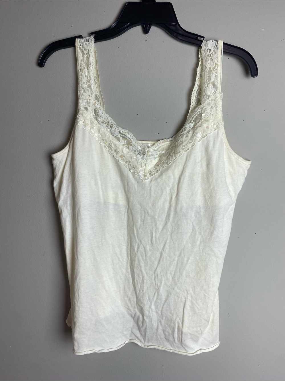 Old Navy Ivory Lace-Trim Camisole